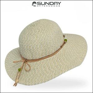 Hat - Sunday Afternoons - UPF 50+  One Size - Beading - Adjustable Sizing - NWT